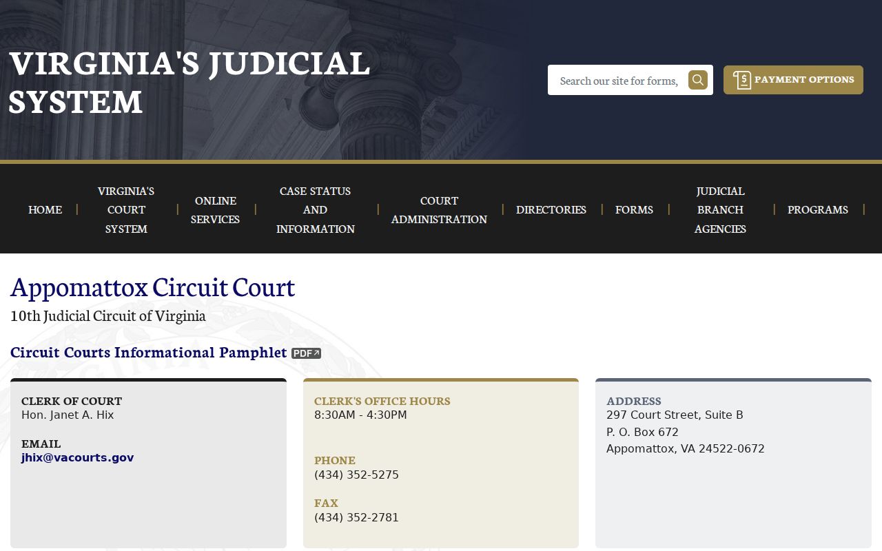 Appomattox County arrest warrant case routed through Circuit Court